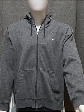 Nike Dark Gray Full-Zip Hoodie Very Nice XL Regular Fit